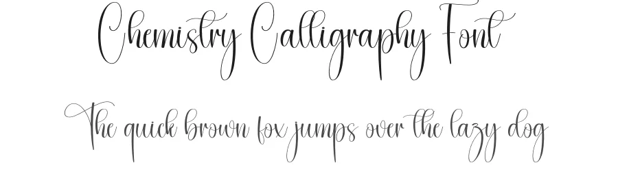 Chemistry Calligraphy Font by creativeletter — Script Handwritten Font