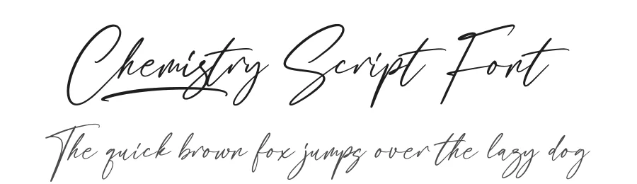 Chemistry Script Font by Integritype Studio — Script Handwritten Font