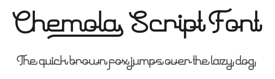 Chemola Script Font by Lettersweet — Display Font