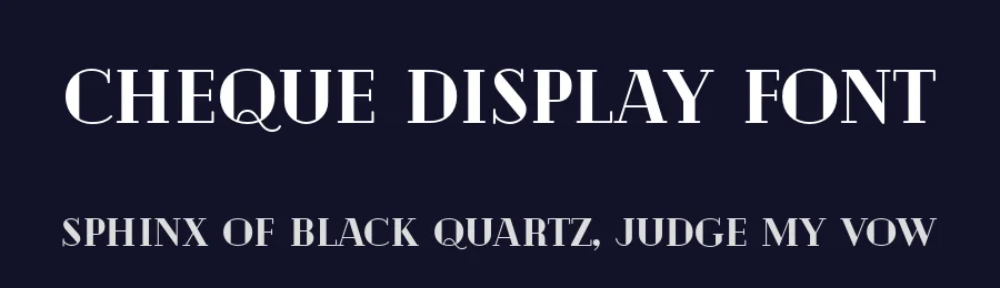Cheque Display Font by Fontfabric — Display Font — thumbnail 2