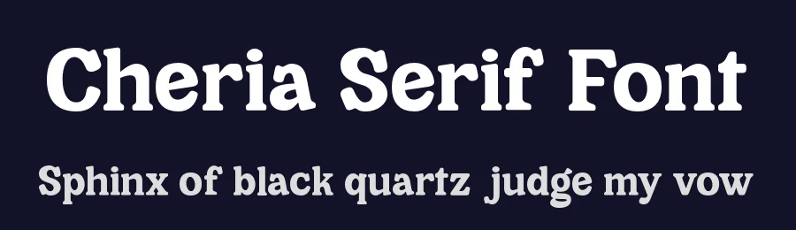 Cheria Serif Font by Dharmas Studio — Decorative Font — thumbnail 2