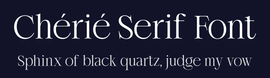 Chérié Serif Font by Krisma Graph — Serif Font — thumbnail 2