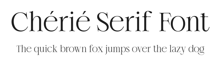 Chérié Serif Font by Krisma Graph — Serif Font