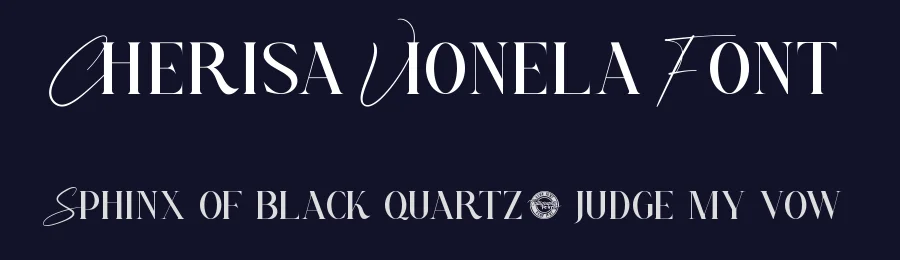 Cherisa Vionela Font by CalligraphyFonts.net — Display Font — thumbnail 2