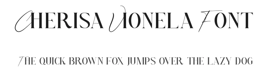 Cherisa Vionela Font by CalligraphyFonts.net — Display Font