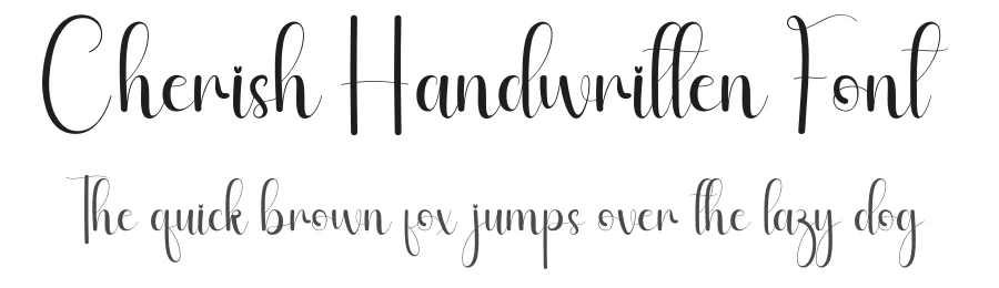 Cherish Handwritten Font by andikastudio — Script Handwritten Font