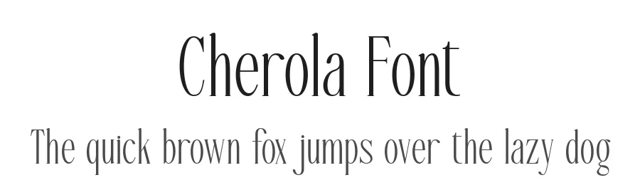 Cherola Font by alit design — Serif Font