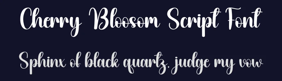 Cherry Bloosom Script Font by creativeletter — Script Handwritten Font — thumbnail 2