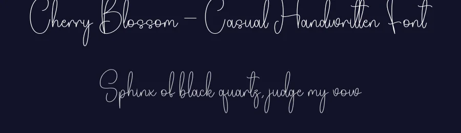Cherry Blossom – Casual Handwritten Font by andikastudio — Script Handwritten Font — thumbnail 2