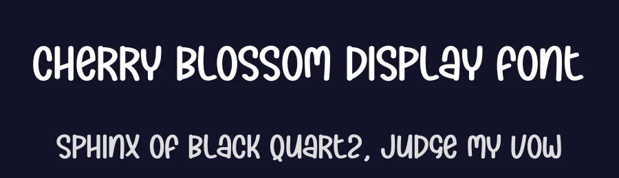 Cherry Blossom Display Font by andikastudio — Display Font — thumbnail 2