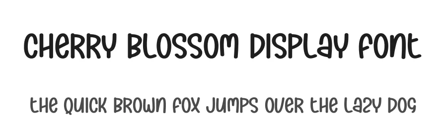 Cherry Blossom Display Font by andikastudio — Display Font