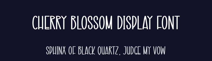Cherry Blossom Display Font by creativeletter — Display Font — thumbnail 2