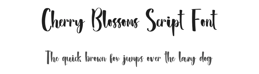 Cherry Blossoms Script Font by inermediaSTUDIO — Script Handwritten Font