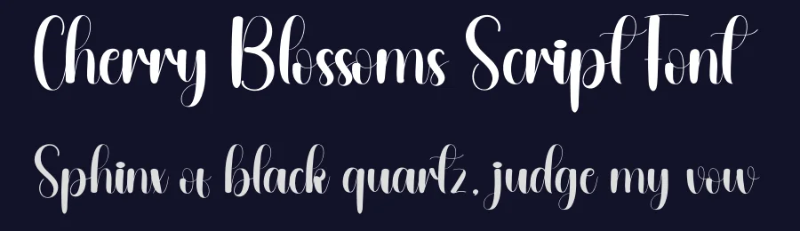 Cherry Blossoms Script Font by andikastudio — Script Handwritten Font — thumbnail 2