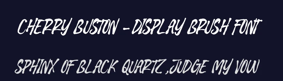 Cherry Buston – Display Brush Font by stylishtype.co — Script Handwritten Font — thumbnail 2