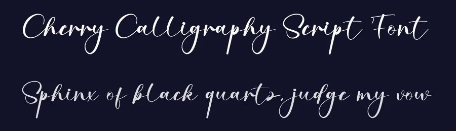 Cherry Calligraphy Script Font by creativeletter — Script Handwritten Font — thumbnail 2