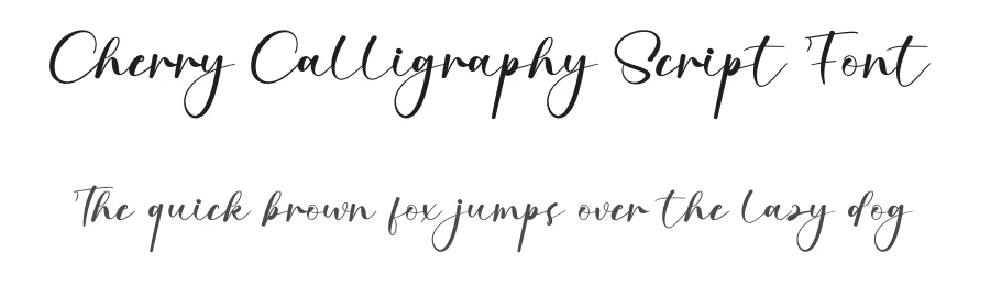 Cherry Calligraphy Script Font by creativeletter — Script Handwritten Font