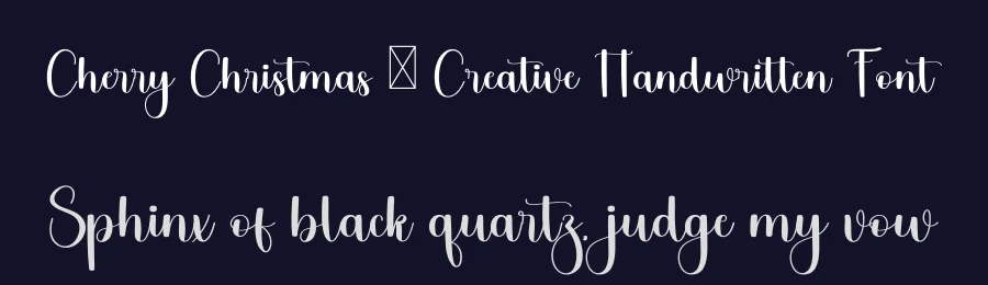Cherry Christmas – Creative Handwritten Font by freshtypeink — Script Handwritten Font — thumbnail 2