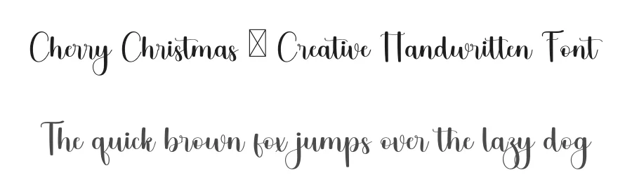 Cherry Christmas – Creative Handwritten Font by freshtypeink — Script Handwritten Font