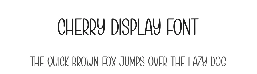 Cherry Display Font by Berkah Shop — Display Font