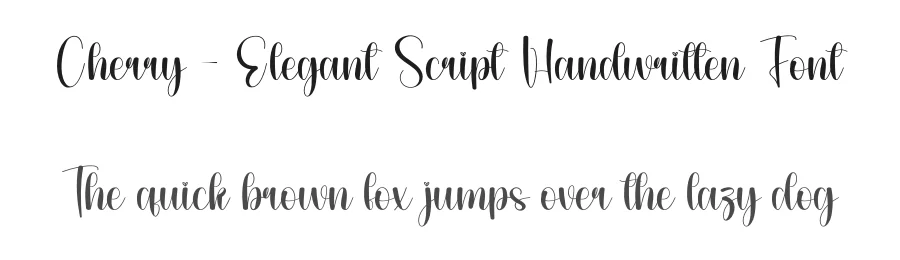 Cherry – Elegant Script Handwritten Font by andikastudio — Script Handwritten Font