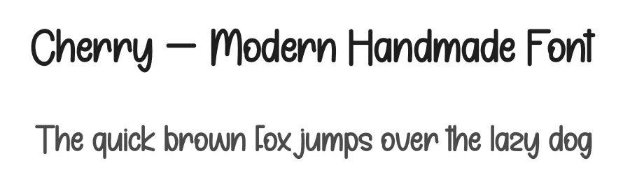 Cherry – Modern Handmade Font by andikastudio — Display Font
