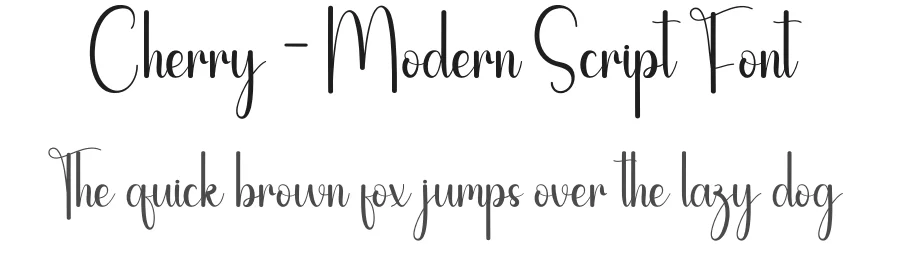 Cherry – Modern Script Font by andikastudio — Script Handwritten Font