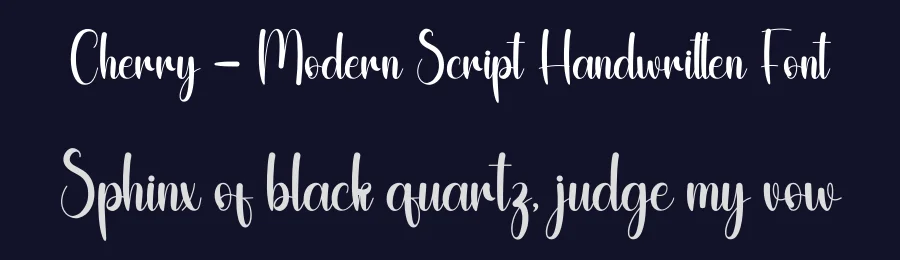 Cherry – Modern Script Handwritten Font by andikastudio — Script Handwritten Font — thumbnail 2