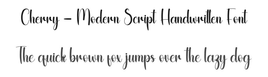 Cherry – Modern Script Handwritten Font by andikastudio — Script Handwritten Font