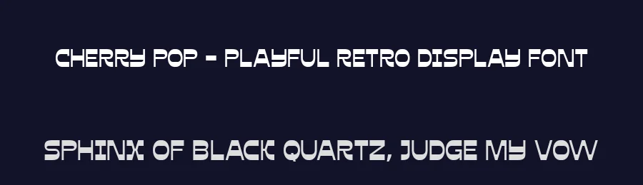 Cherry Pop – Playful Retro Display Font by Linecreative — Decorative Font — thumbnail 2