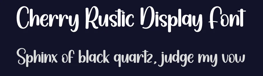 Cherry Rustic Display Font by andikastudio — Display Font — thumbnail 2
