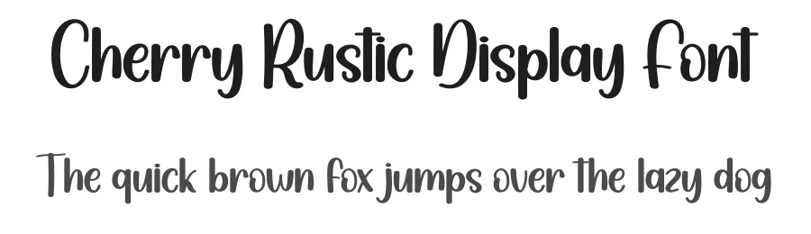 Cherry Rustic Display Font by andikastudio — Display Font