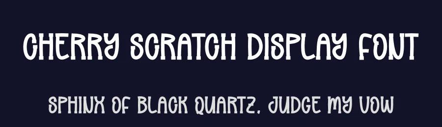 Cherry Scratch Display Font by andikastudio — Display Font — thumbnail 2