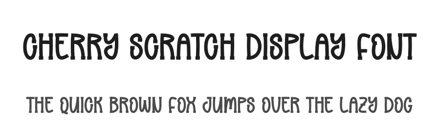 Cherry Scratch Display Font by andikastudio — Display Font