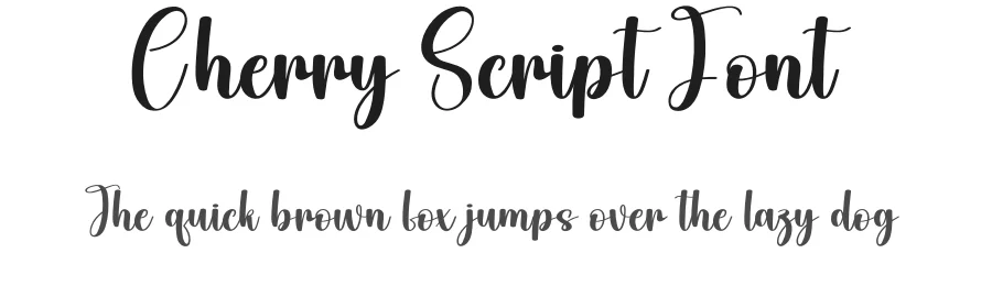 Cherry Script Font by andikastudio — Script Handwritten Font