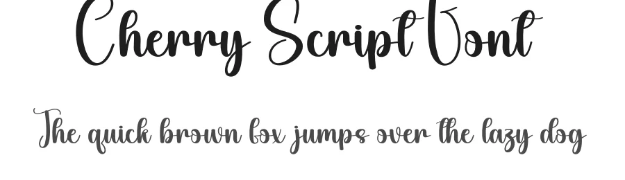 Cherry Script Font by andikastudio — Script Handwritten Font