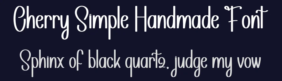 Cherry Simple Handmade Font by andikastudio — Display Font — thumbnail 2