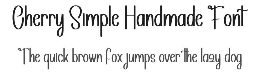 Cherry Simple Handmade Font by andikastudio — Display Font