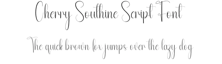Cherry Southine Script Font by andikastudio — Script Handwritten Font