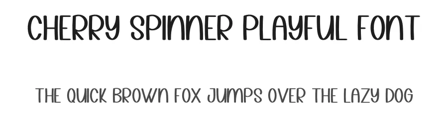 Cherry Spinner Playful Font by inermediaSTUDIO — Display Font