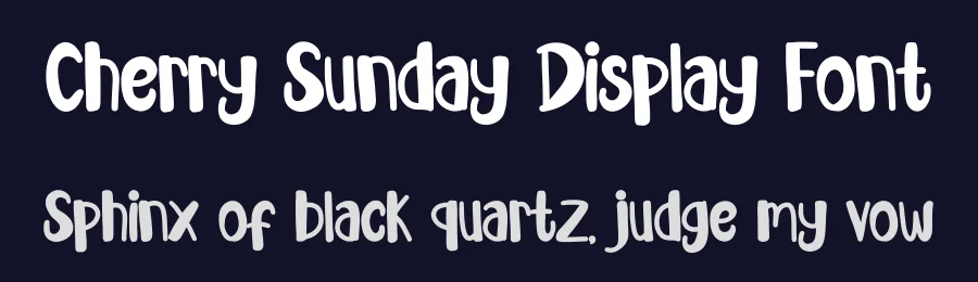 Cherry Sunday Display Font by MasyafiStudio — Decorative Font — thumbnail 2