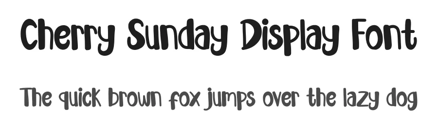Cherry Sunday Display Font by MasyafiStudio — Decorative Font