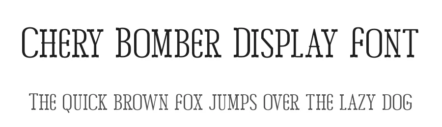 Chery Bomber Display Font by Storytype — Slab Serif Font