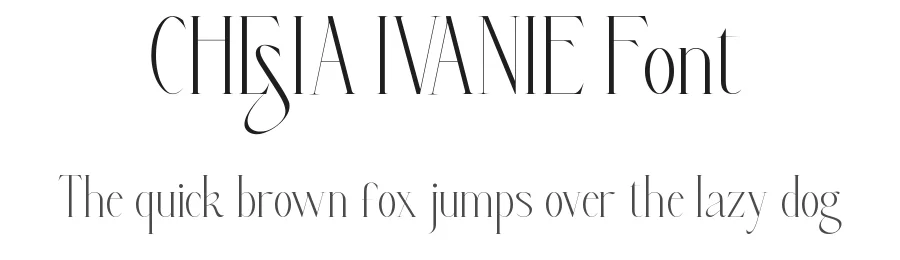 Chesia Ivanie Font by VinType — Display Font