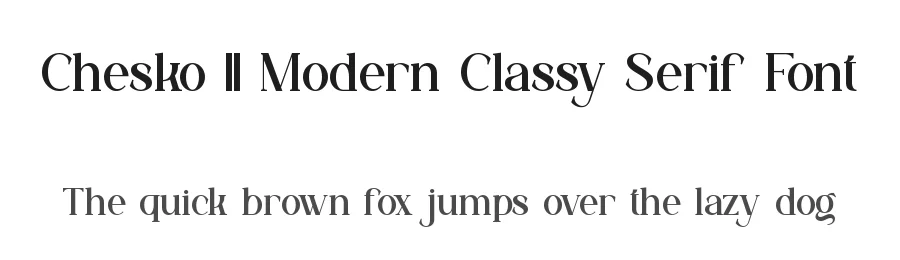 Chesko || Modern Classy Serif Font by ErmediaStudio — Display Font