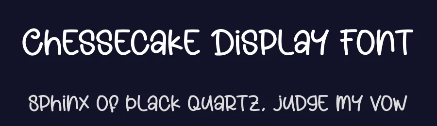 Chessecake Display Font by creativeletter — Display Font — thumbnail 2