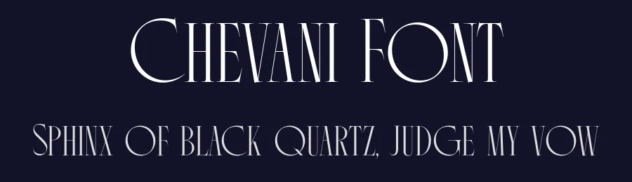 Chevani Font by Surplus Type Co — Serif Font — thumbnail 2