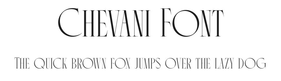 Chevani Font by Surplus Type Co — Serif Font