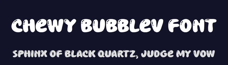 Chewy Bubblev Font by balpirick — Decorative Font — thumbnail 2