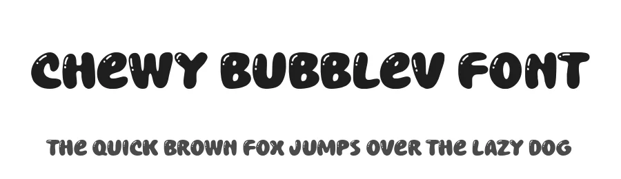Chewy Bubblev Font by balpirick — Decorative Font